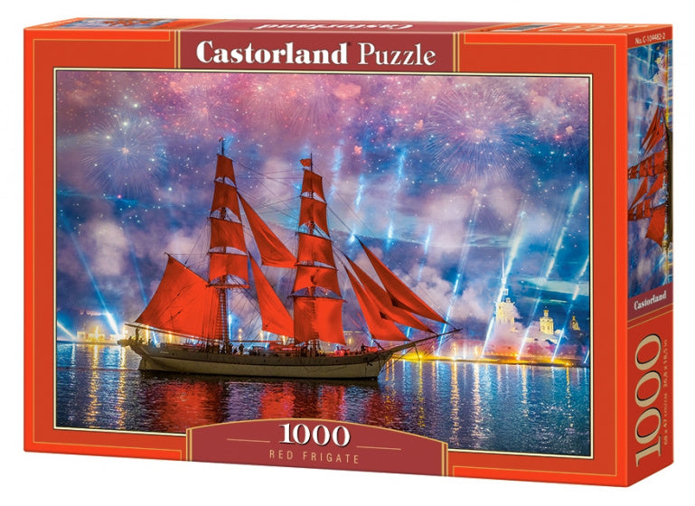 legpuzzel Red Frigate 68 x 47 cm 1000 stukjes