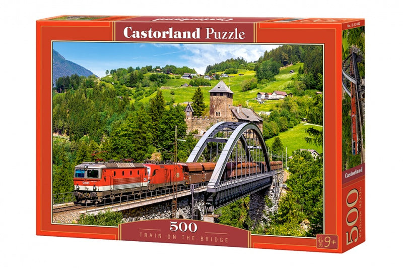 Castorland Legpuzzel Train on the Bridge, 500st.