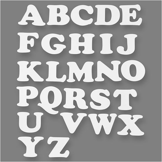 alfabet TeACH Me 10 cm karton wit 3 sets