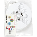 knutselset Mobiel dieren 12-15-18 cm karton wit 60 stuks