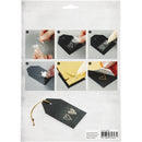 decoratiefolie en transfervel blauw/zilver 15x15 cm