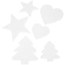 knutselset kerstfiguren 6-10 cm karton wit 300 stuks