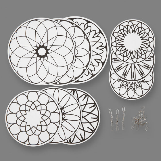 knutselset Mandela 12-15-18 cm karton wit 9 stuks
