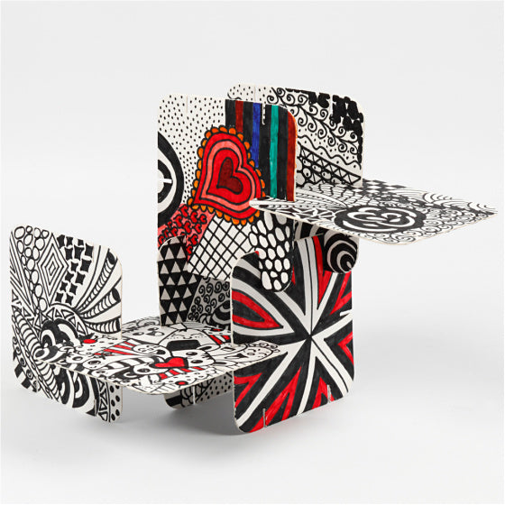 puzzelkaartjes 9,3 x 9,3 cm karton wit 20 stuks
