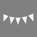 knutselset vlaggen 20 cm karton wit 10 stuks