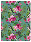 elastomap Flower junior 24 x 32 cm karton groen/roze