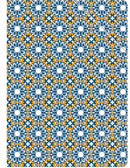 elastomap meisjes 22 x 31 cm karton blauw/oranje