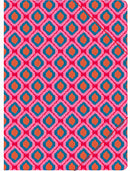 elastomap meisjes 22 x 31 cm karton roze/blauw