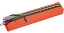 etui 18,5 x 3,5 cm kunstleer oranje/zwart