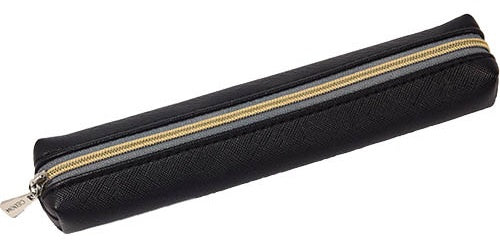 etui 18,5 x 3,5 cm kunstleer rood/goud