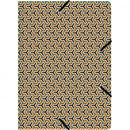 elastomap luxe 24 x 32 cm karton bruin/zwart