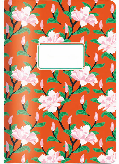 notitieboek A5 meisjes/dames papier/karton rood