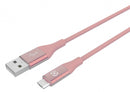 oplaadkabel Micro USB Feeling 100 cm roze