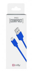 oplaadkabel Procompact micro-USB 1 meter PVC blauw