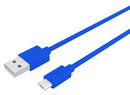 oplaadkabel Procompact micro-USB 1 meter PVC blauw