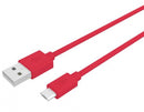 oplaadkabel Procompact micro-USB 1 meter PVC rood