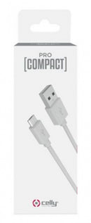 oplaadkabel Procompact micro-USB 1 meter PVC wit