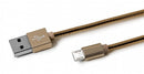 oplaadkabel Snake Micro USB 100 cm goud