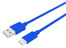 oplaadkabel USB-C Procompact 100 cm PVC blauw