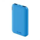 powerbank 5000 mAh 5 Volt 2,1 Ampère blauw 2-delig