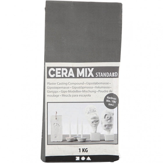 gipsgietmix standaard 1 kg lichtgrijs