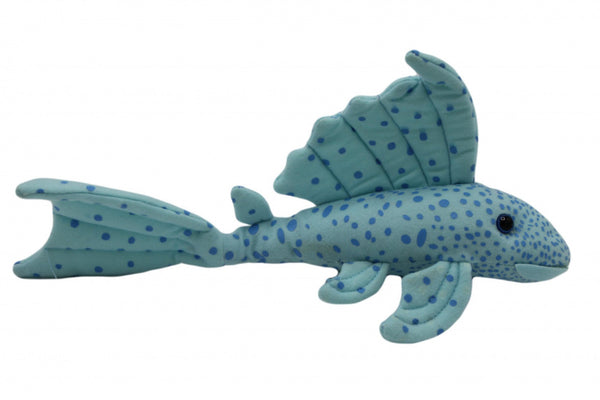 knuffelvis Blue Phantom junior 30 x 18 cm pluche