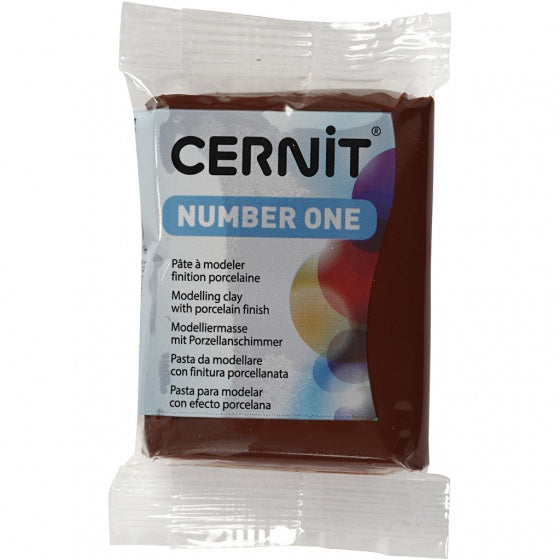 Cernit Boetseerklei Bruin, 56 gram