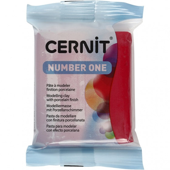Cernit Boetseerklei Carmine Red, 56 gram