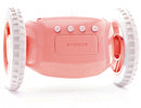 alarmklok op wielen 13,5 x 9 x 9 cm roze