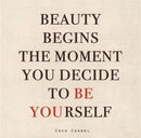 canvas schilderij 20 x 20 x 4 cm Be yourself