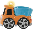 bouwvoertuig kiepauto junior 12 cm oranje/blauw