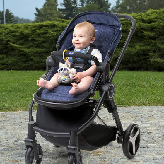 muziekmobiel met melodie junior 13 x 19 cm grijs/wit