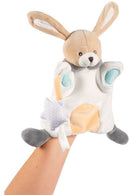 knuffelkonijn My Sweet DouDou handpop pluche wit/beige