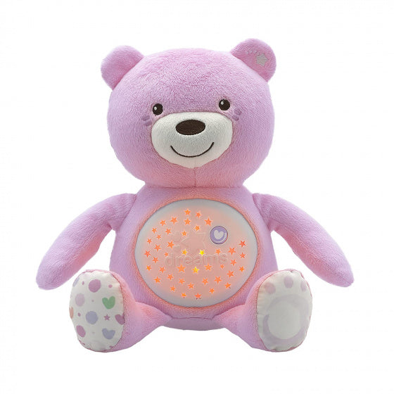 knuffelprojector Baby Bear First Dreams 27 cm roze
