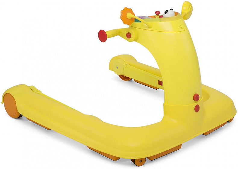 loopwagen 1-2-3 junior 75 x 50 cm geel/oranje
