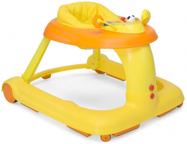 loopwagen 1-2-3 junior 75 x 50 cm geel/oranje