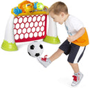 voetbaldoel junior 46 x 54 cm rood/wit 2-delig