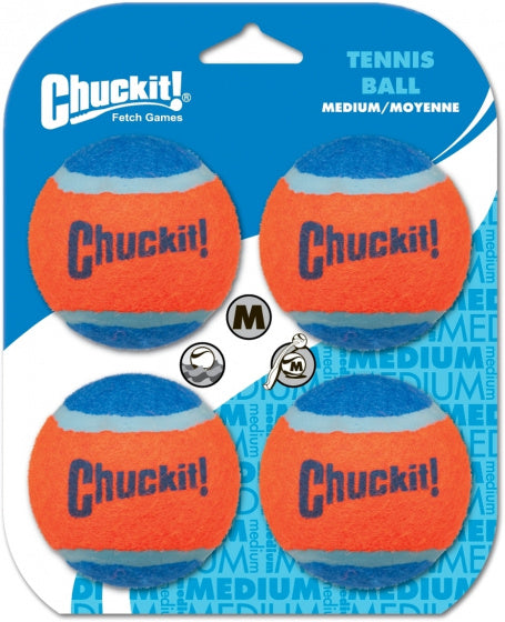 Chuckit Tennisbal MEDIUM 6 CM 4 ST