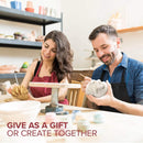 gietmodel Parent & Child 3D 1630 gram wit/goud 6-delig