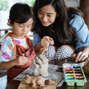 gietmodel Parent & Child 3D 1630 gram wit/goud 6-delig