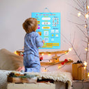 kalender My First 42 x 35 cm rubber blauw 42-delig