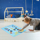 kalender My First 42 x 35 cm rubber blauw 42-delig
