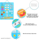 kalender My First 42 x 35 cm rubber blauw 42-delig