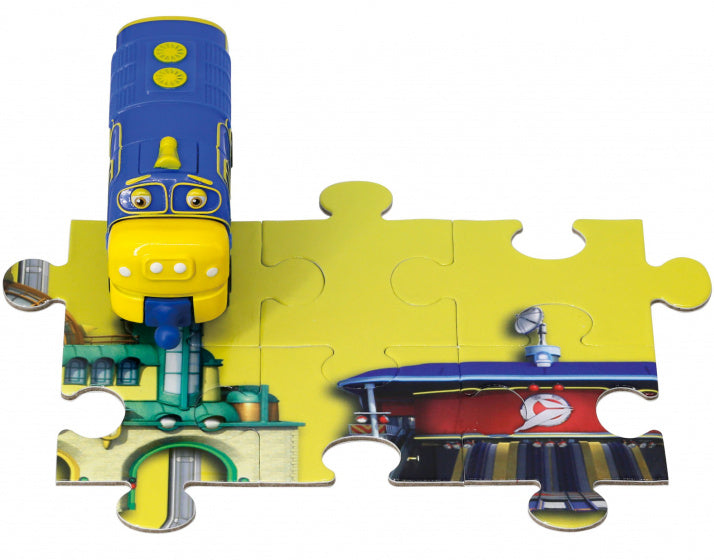 trein Look Alive junior 9,5 x 2,6 cm blauw 7-delig