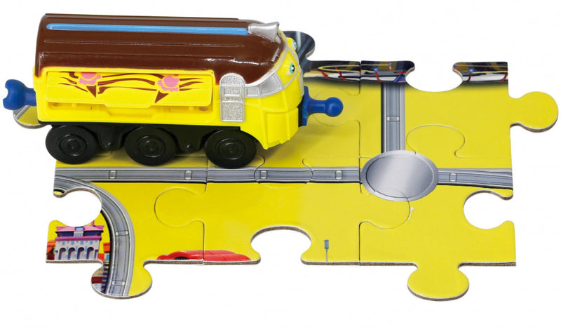 trein Look Alive junior 9,5 x 2,6 cm geel 7-delig