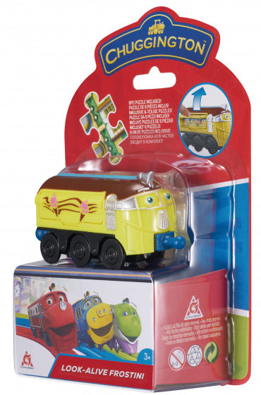 trein Look Alive junior 9,5 x 2,6 cm geel 7-delig