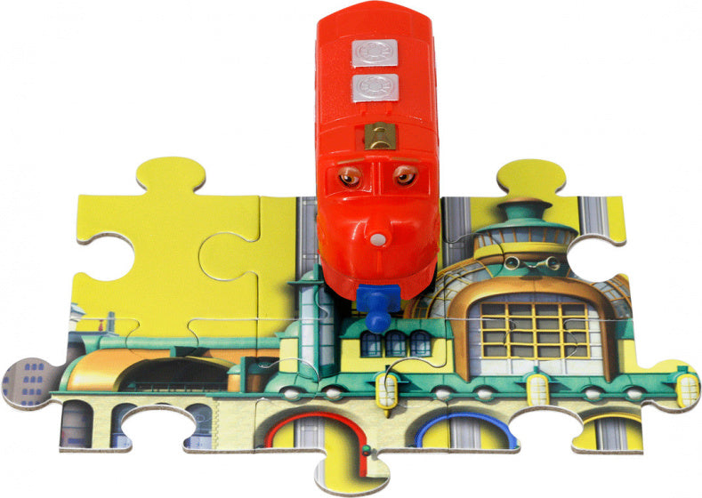 trein Look Alive junior 9,5 x 2,6 cm rood 7-delig