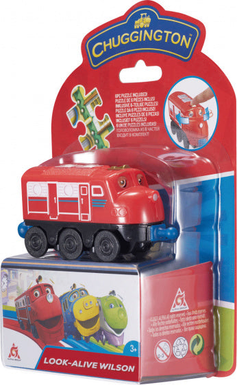 trein Look Alive junior 9,5 x 2,6 cm rood 7-delig