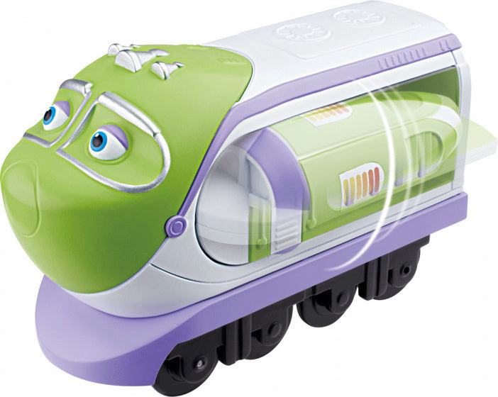trein Pop & Transform Chuggers 12,7 cm groen/lila