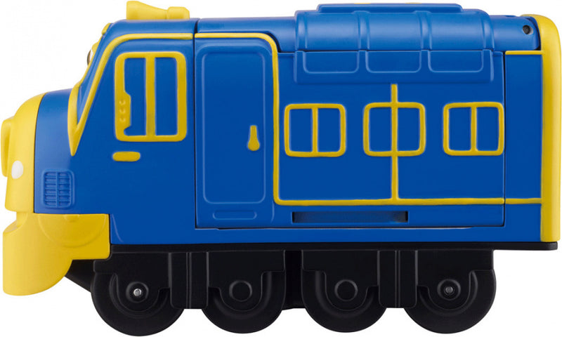 trein Pop & Transform Chuggers 12,7 cm blauw/geel